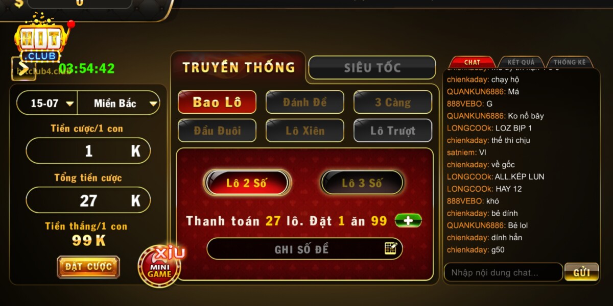 Lô Đề 3 miền Hitclub