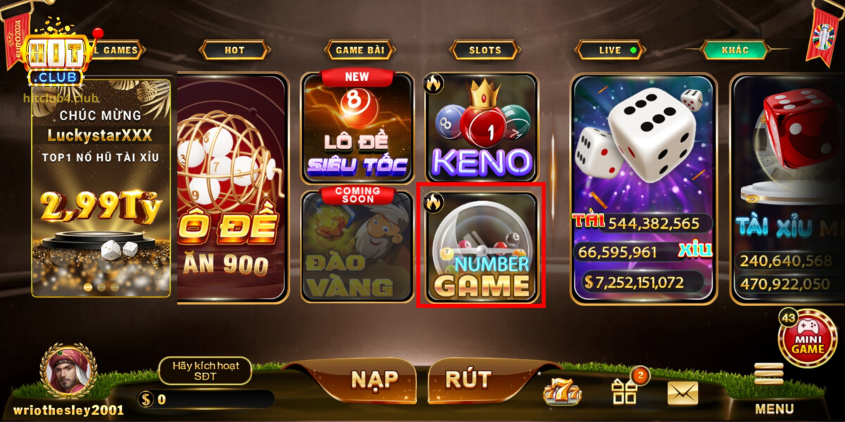 Nền tảng Hitclub với nhiều điểm mạnh để chơi Number Game